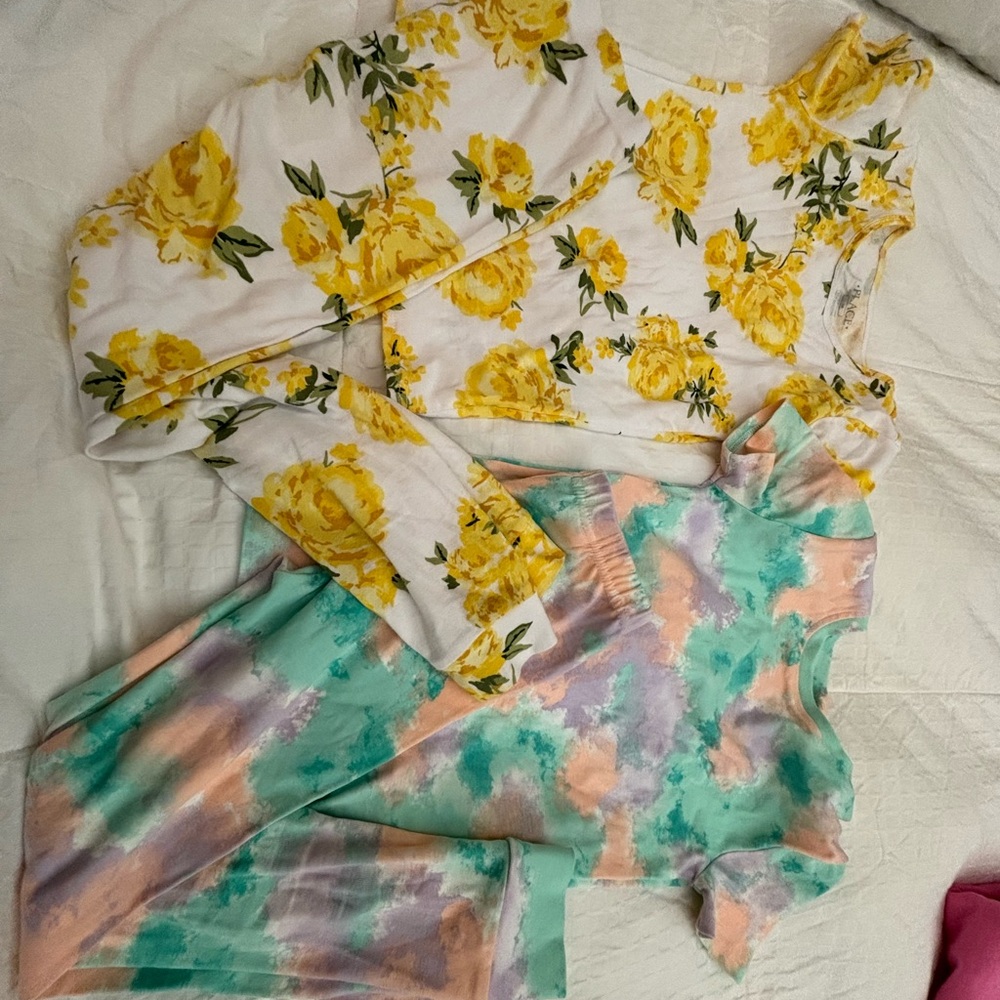 Lot of Girls Clothes Pajama Set Short Sleeves Bundle Kid Size 10 Large - Picture 2 of 10